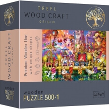 Пазл Волшебный мир 500 +1 эл фигурные деревянные элементы Trefl 20156