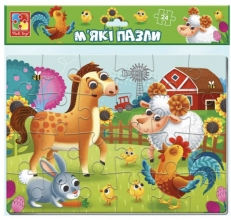 Пазл мягкий Ферма 24 эл Vladi Toys VT1102-31