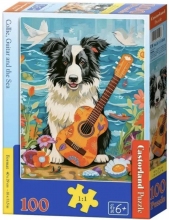 Пазл Колли гитара и море 100 эл Castorland 111268