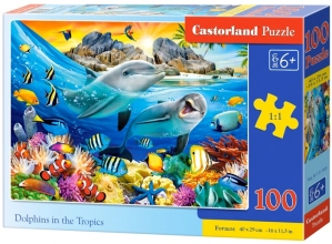 Пазл Дельфины в тропиках 100 эл Castorland 111169