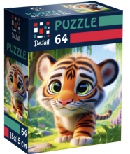 Пазл Маленький тигренок 64 эл De.tail  DT1234-15