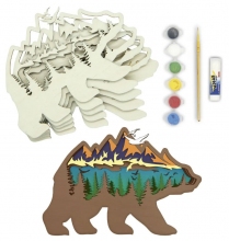 Пазл 3D раскраска Медведь CWP04 CreatifWood