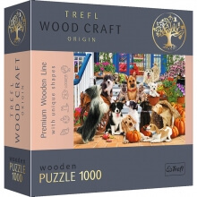 Пазл Собачья дружба 1000 эл фигурные деревянные элементы Trefl 20149