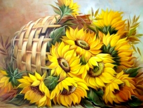 Алмазная мозаика с подрамником Цветы солнца 40 х 50 см My-Art  TN567