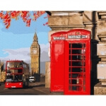 Картина по номерам Телефонные будки в Лондоне 40 х 50 см Brushme GX32849