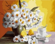 Картина по номерам Ромашки и лимоны 40 х 50 см Brushme GX29442