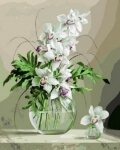 Картина по номерам Орхидеи в вазе 50 х 40 см Brushme GX21177