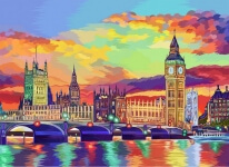 Картина по номерам Красочный Лондон 40 х 50 см Danko KpNe-01-08