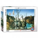 Пазл Eurographics Лебеди, отражающиеся в слонах. Сальвадор Дали. 1000 эл 6000-0846