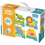 Пазли для малюків 4 в 1 Тварини сафарі серія Baby Classic 36073