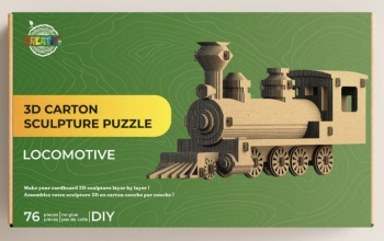 Пазл 3D скульптурний Локомотив CWPS06 CreatifWood