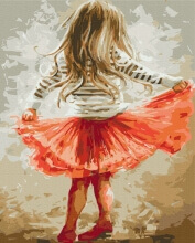 Картины по номерам Маленькая кокетка 48x60 Brushme BS9256L