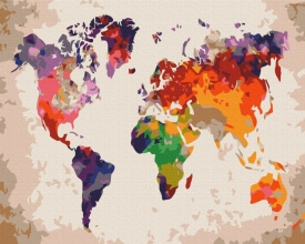 Картины по номерам Цветная карта 48x60 Brushme BS52296L