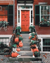 Картины по номерам Осень на Вест Сайд 48x60 Brushme BS52538L