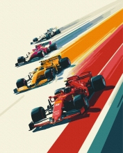 Картини за номерами Погоня за перемогою 40x50 Brushme BS54510