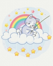 Картины по номерам Котик на зореловле 48x60 Brushme BS51346L