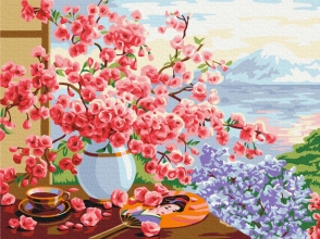 Картини за номерами Японський натюрморт 30x40 Brushme RBS51595