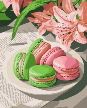 Картини за номерами Кольорові макарони 40x50 Brushme BS54438