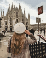 Картини за номерами Прогулянка у Мілані ©Оксана Воробей 40x50 Brushme BS53038