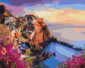 Картины по номерам Яскраві барви Сицилії 40x50 Brushme BS35801