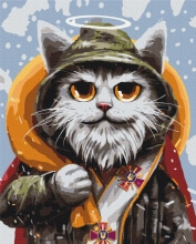 Картины по номерам Котик святой Николай ©Марианна Пащук 48x60 Brushme BS53442L