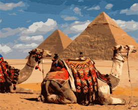 Картини за номерами Символи Єгипту 48x60 Brushme BS30893L