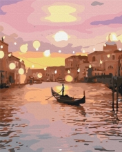 Картины по номерам Сказочная вечерняя Венеция 48x60 Brushme BS32456L
