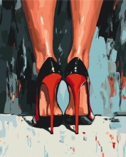 Картины по номерам Каблуки, которые решают все 40x50 Brushme BS54343