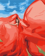 Картины по номерам Женщина в красном © Lana Musienko 48x60 Brushme BS37565L