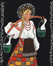 Картины по номерам Несёт Аня гусей © ANNART 40x50 Brushme BS54027