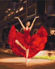 Картины по номерам Страстная балерина 48x60 Brushme BS33808L