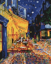 Картины по номерам Ночное кафе в Арле. Ван Гог 30x40 Brushme RBS51338