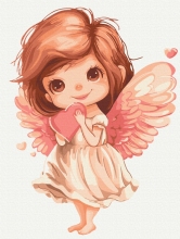 Картины по номерам Нежный ангелочек 30x40 Brushme KBS0160