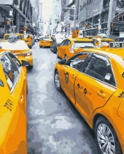 Картини за номерами Нью-Йоркське таксі 48x60 Brushme BS25434L