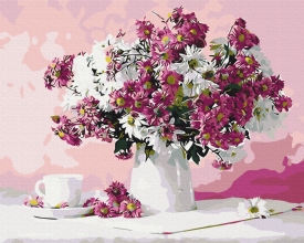 Картины по номерам Натюрморт в розовых тонах 48x60 Brushme BS8746L