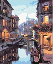 Картини за номерами Канал у Венеції 40x50 Brushme BS7673