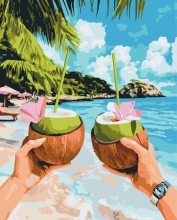 Картини за номерами Кокосова насолода 40x50 Brushme BS54318