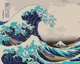 Картини за номерами Велика хвиля у Канагаві. Хокуса 48x60 Brushme BS21794L