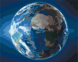 Картины по номерам Планета життя 40x50 Brushme BS52161