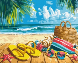 Картины по номерам Морской отдых 40x50 Brushme BS54242