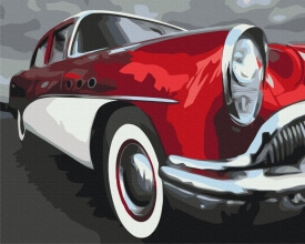 Картины по номерам Ретро скорость 48x60 Brushme BS52686L