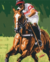 Картини за номерами Гравець у поло 40x50 Brushme BS54105