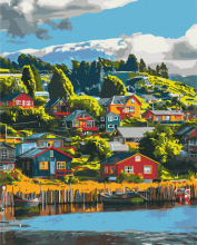 Картины по номерам Цветная деревня 48x60 Brushme BS53968L