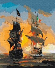 Картини за номерами Морські інь та ян 48x60 Brushme BS52291L