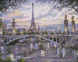 Картины по номерам Туман в Париже 40x50 Brushme BS52285