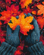 Картини за номерами Серце як кленовий лист 40x50 Brushme BS54390