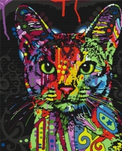 Картины по номерам Абиссинская кошка 48x60 Brushme BS9868L