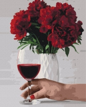 Картини за номерами Півоноподібне вино 40x50 Brushme BS52524