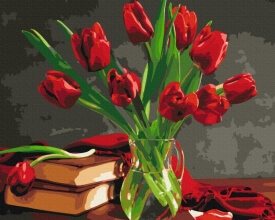Картины по номерам Букет тюльпанов 40x50 Brushme BS8115