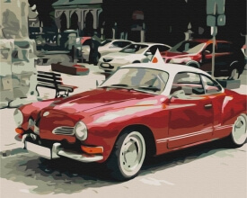 Картины по номерам Ретро на дорогах міста 40x50 Brushme BS52382